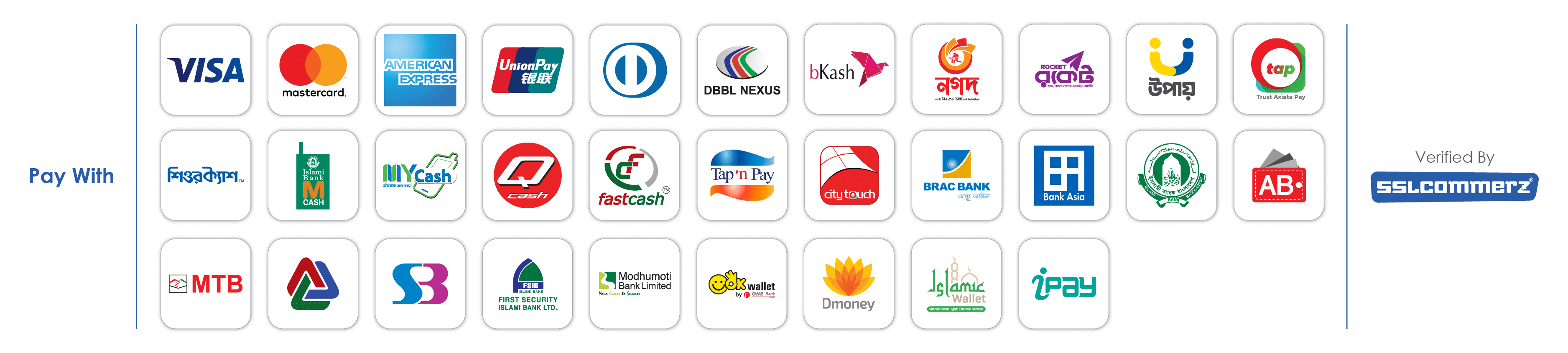 SSLCOMMERZ Pay With logo
